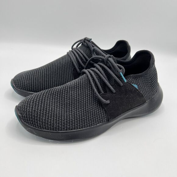 Vessi Everyday Classic Waterproof Sneakers Men's Size 10 Black Knit Comfort - Picture 1 of 8